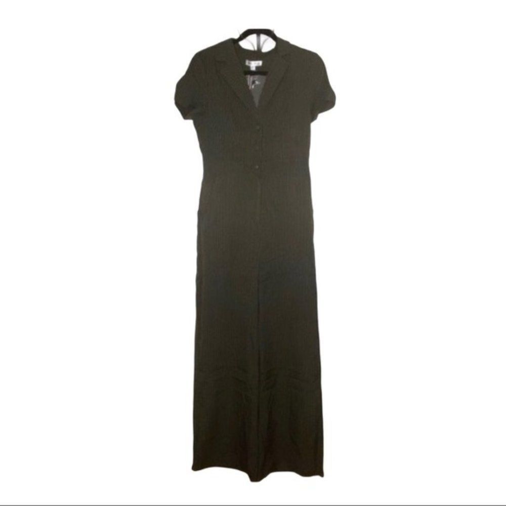 Wild Honey Jumpsuit Wide Leg Pinstripe New Y